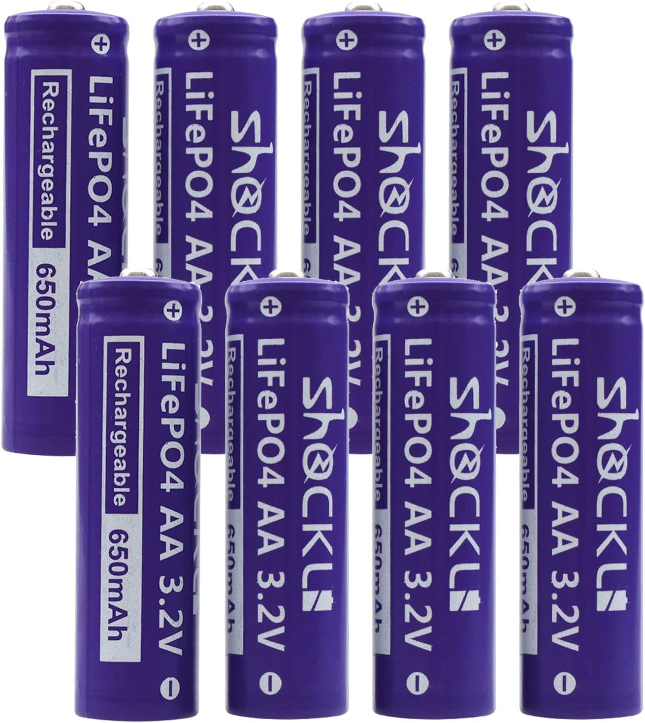 (8-Pack) AA 3.2V LiFePO4
