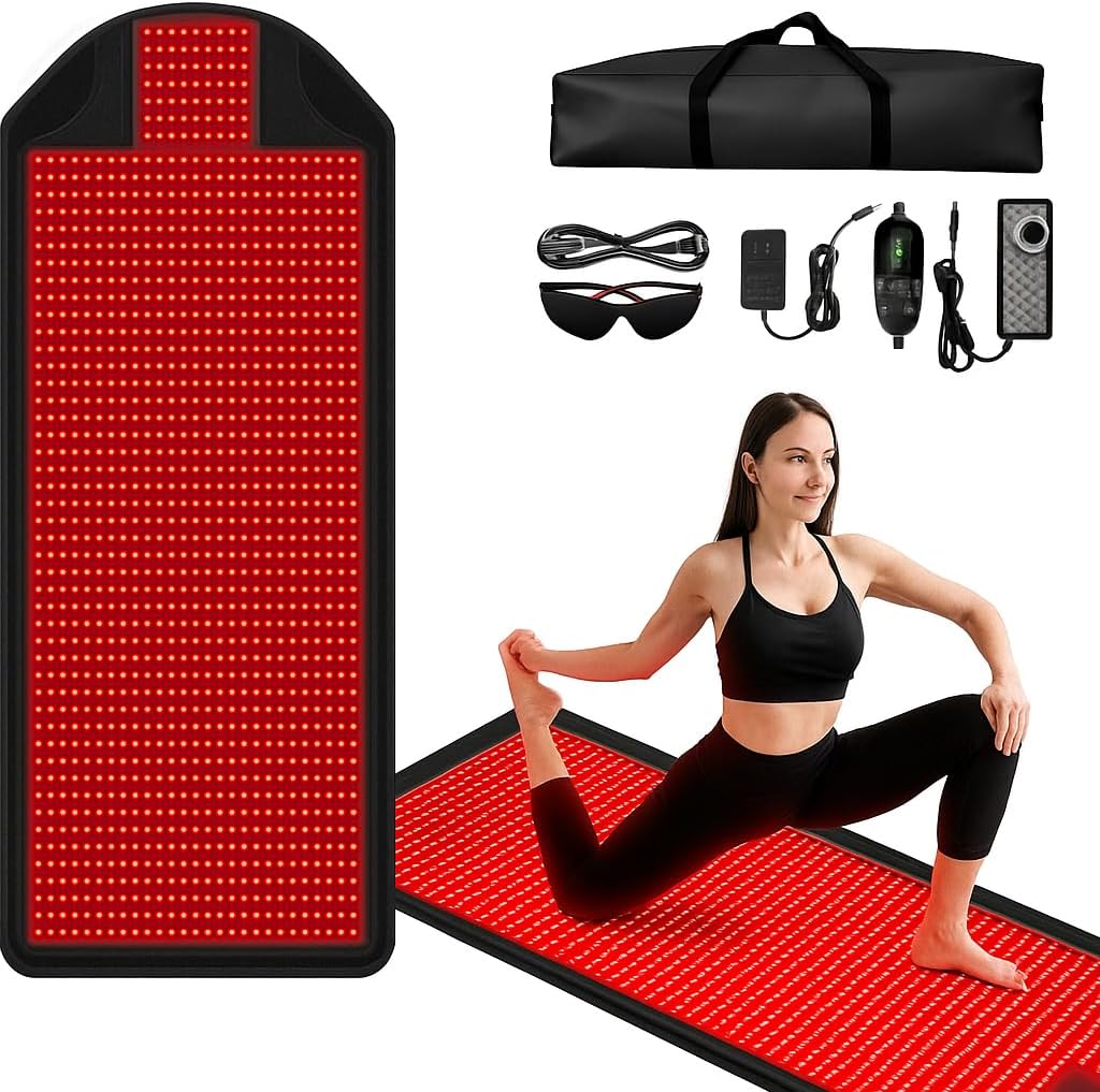 Foldable LED Light Mat, 1370 LEDs, 74.8 × 33.5 in, Lightweight Mat for Indoor Comfort