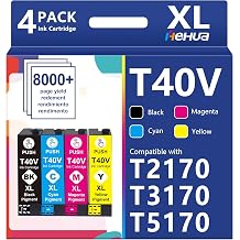 hehua Pigment T40V Ink Cartridges T40W Compatible for SureColor T3170 Ink