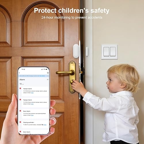 Miniatura 2 de PGST 2025 Home Alarm System,120dB Alarm System with WiFi+GSM4G & Real-Time APP Alert,Easy to Install DoorWindow Motion Alarms Sensors,for