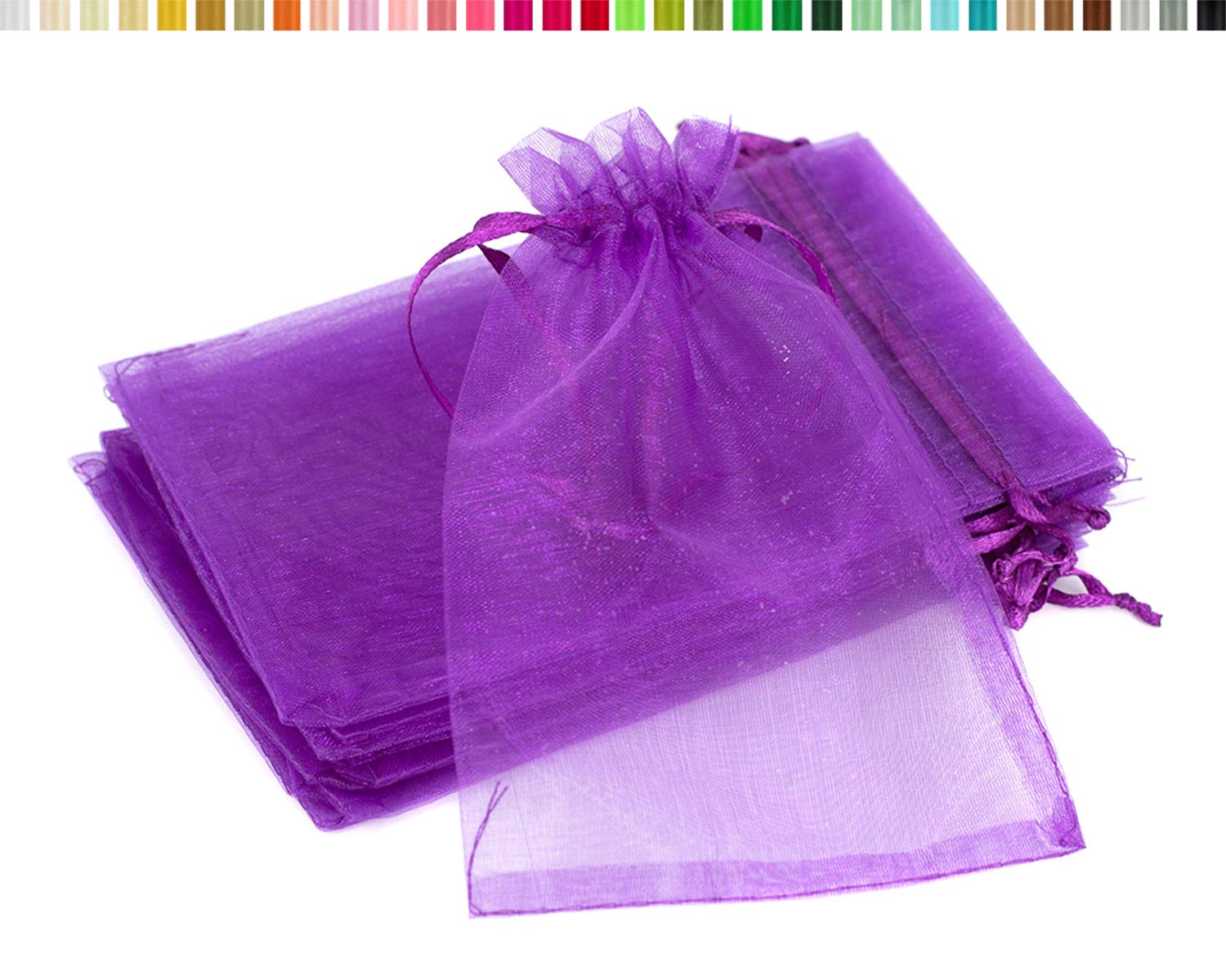 CC Organza zakjes 7x10 cm Blauw 10 stuks - TG Maestro