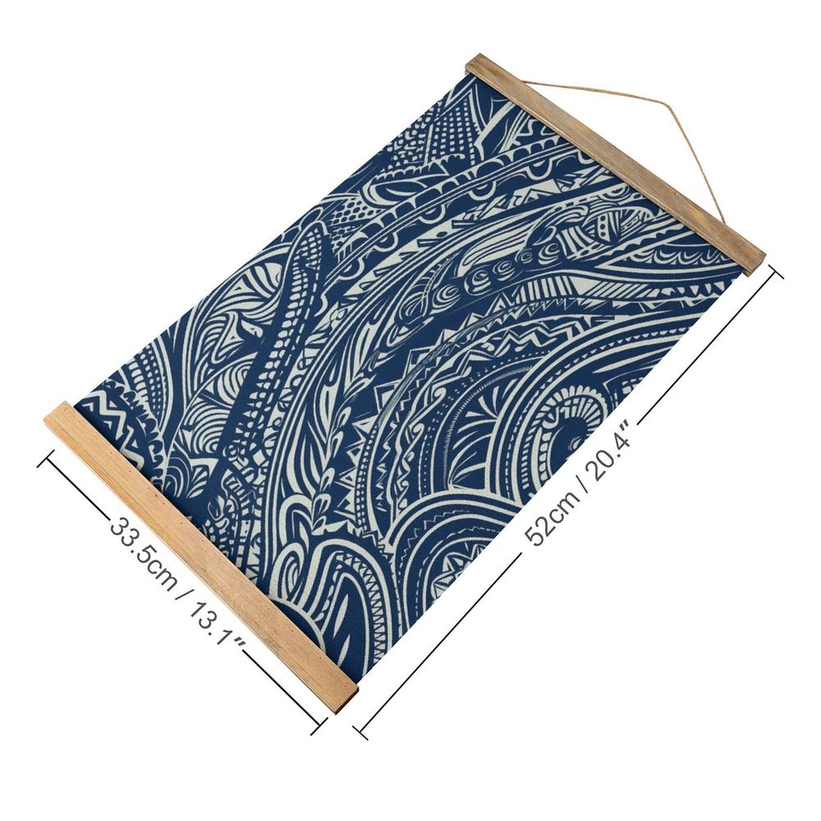 Amazon.com: ZXDSKGYN Blue Polynesian Maori Tribal Pattern Frame