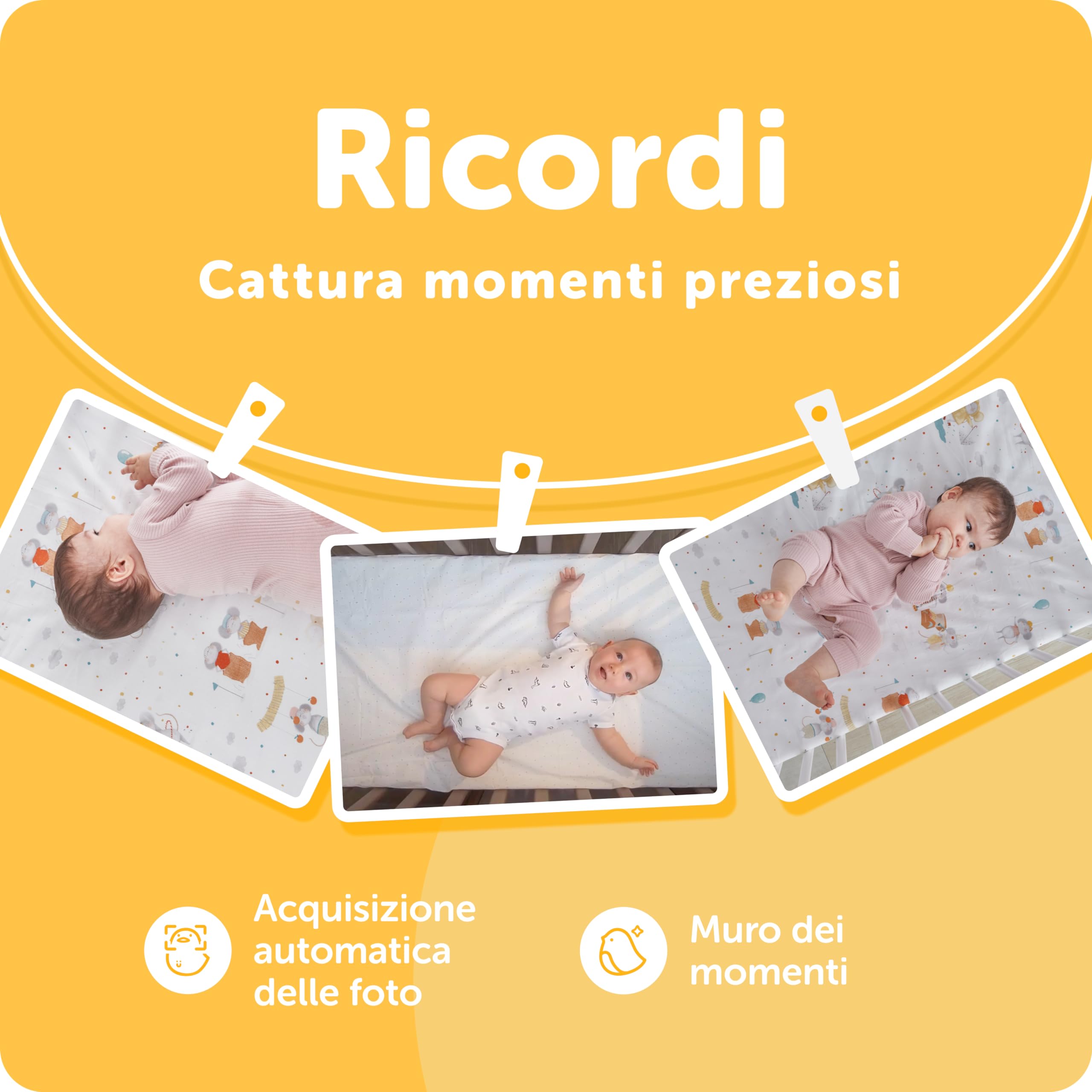 CuboAi Plus Intelligente Baby Monitor: avvisi di sicurezza del sonno per viso coperto, zona di pericolo e analisi del sonno - Telecamera per visione notturna HD 1080p (incluse 3 opzioni di supporto)