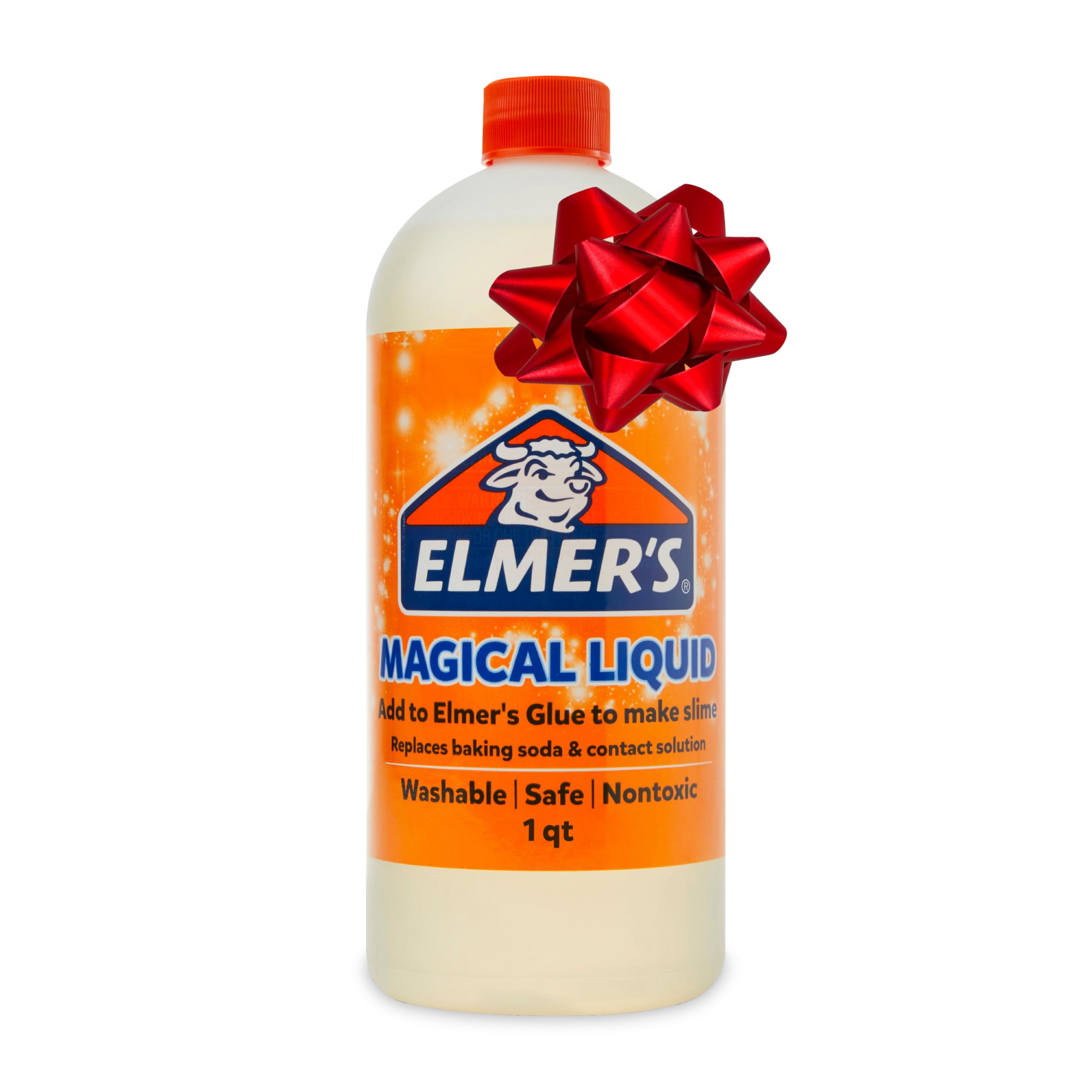 Elmer's Magical Liquid, Slime Activator Solution, Updated Formula for Double Slime Output, Safe and Washable, 1 Quart