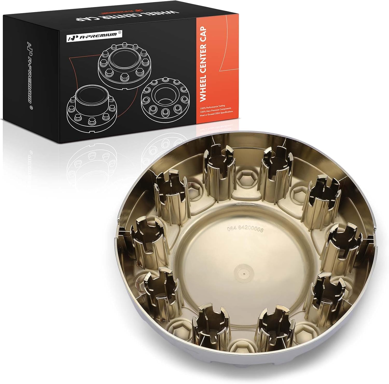 A-Premium Wheel Center Hub Cap Cover Compatible with Ram 4500, 5500, 2019 2020 2021 2022, with 10-Lug Wheel
