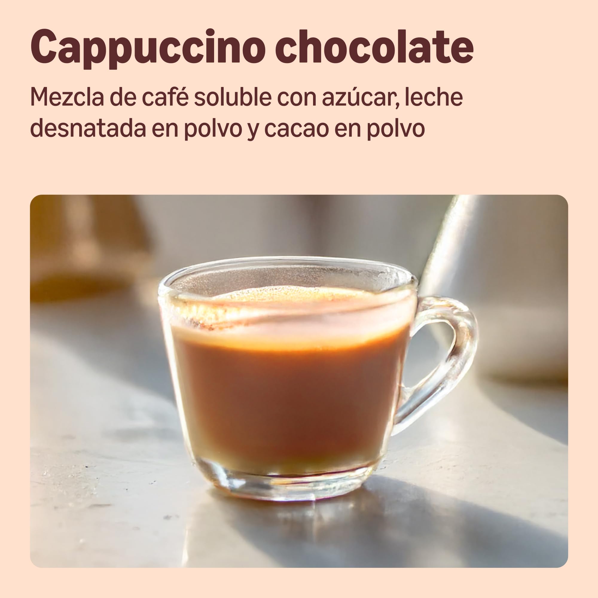 by Amazon Capuchino Chocolate Instantáneo, 300g