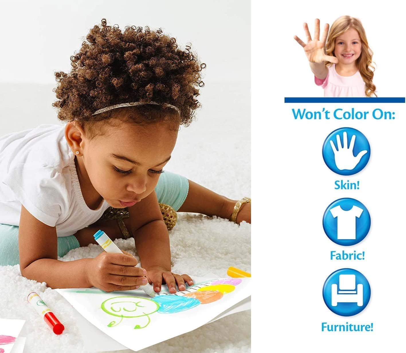 Crayola - Color Wonder Bez Plam, Zestaw do Kolorowania Księżniczki Disneya, 22 Elementy, 75-2813