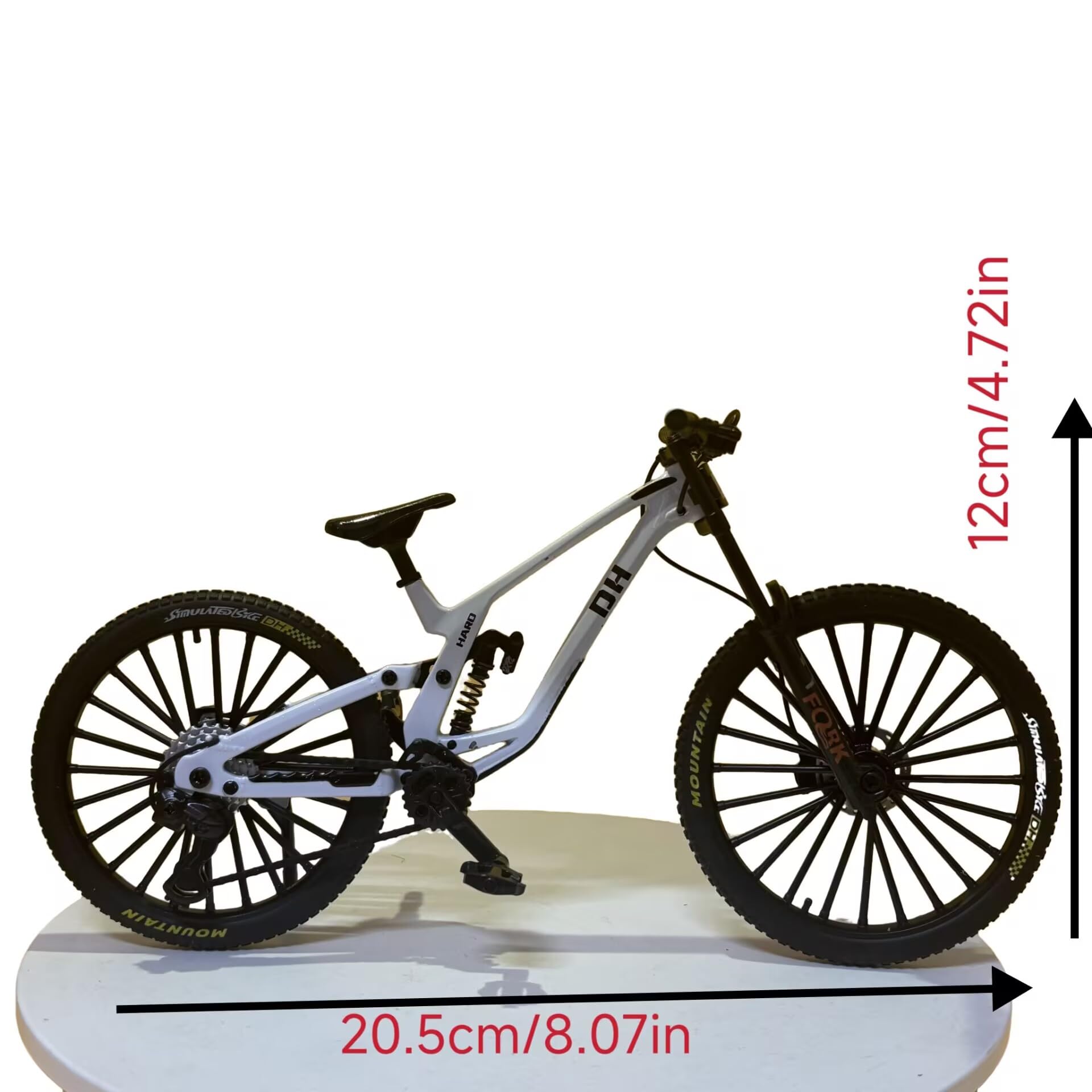 Generico 1: 10 Rapporto in lega pressofusa mini BMX Mountain Bike Finger Bike modello giocattolo da scrivania decorazione artigianale adatto per appassionati di bici, ciclisti, bambini (rosso-41)