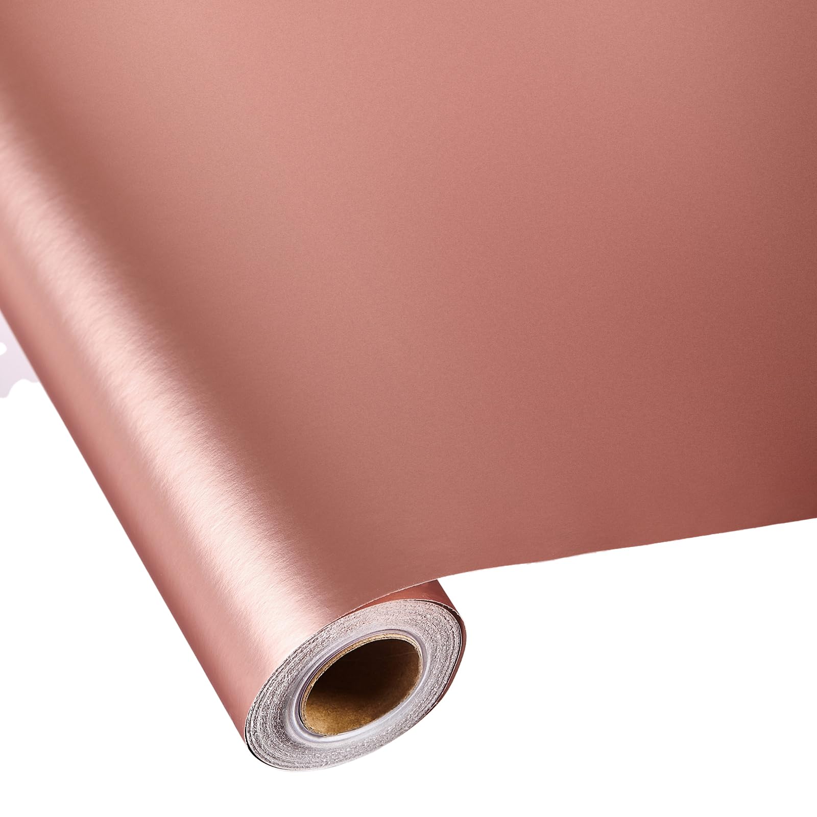 Rose Gold Gift Wrapping Paper Roll - Solid Matte Metallic Gift Wrap Paper for Birthdays, Weddings, Mother's Day, Baby Showers, Graduation, Holidays - 43 cm x 10 m