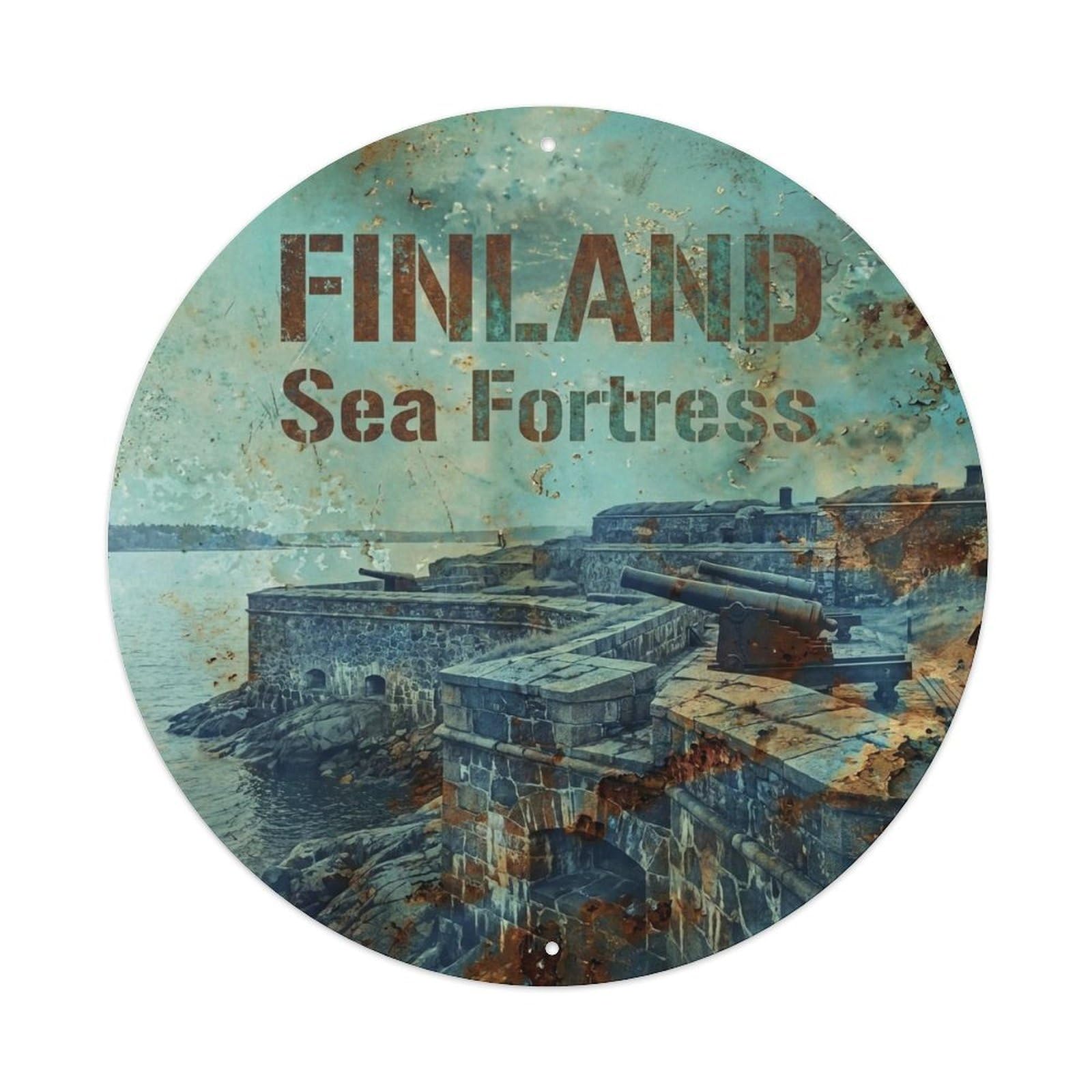 Vintage Travel Finland Scenic Vintage Metal Tin Sign Plaque