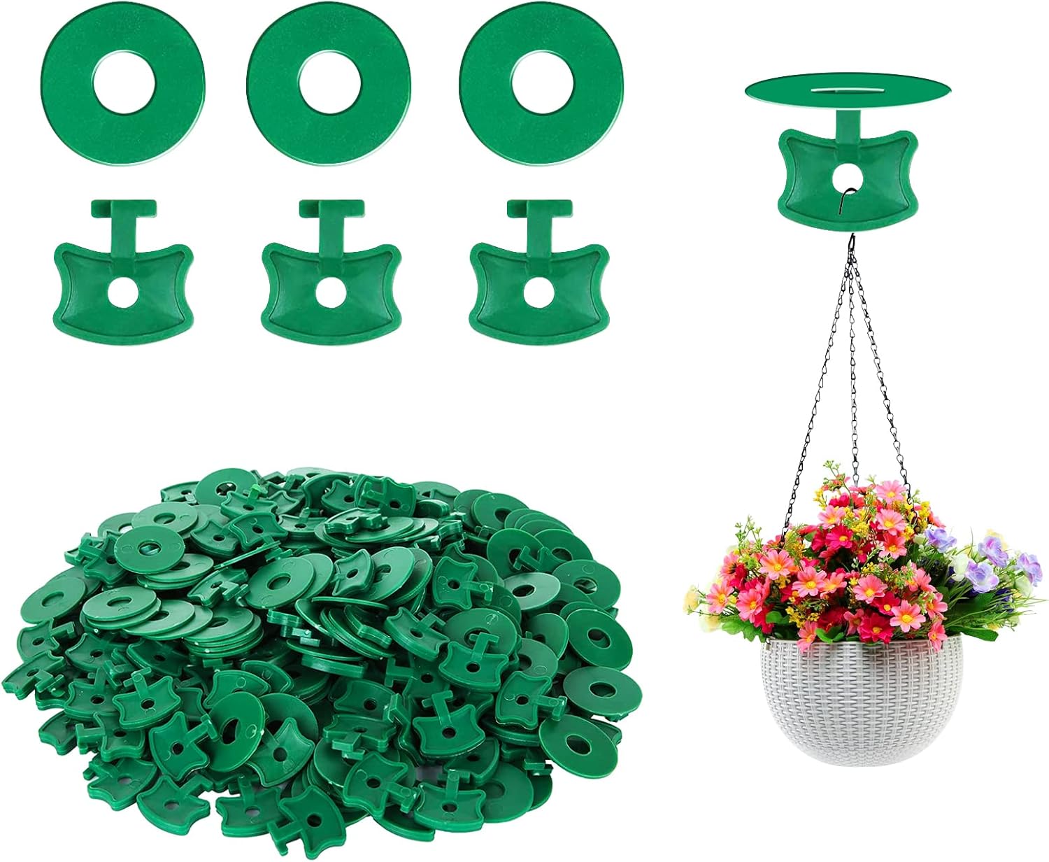 100pcs Greenhouse Twist Clips Plastic Greenhouse Fixing Clips and