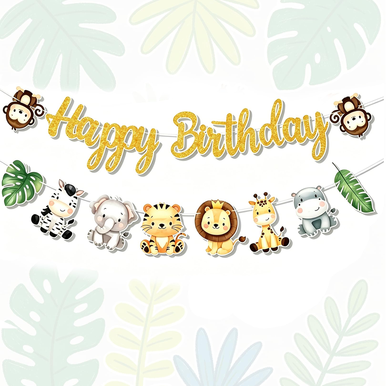 Jungle Theme Party Decorations,Safari Birthday Decorations Happy Birthday