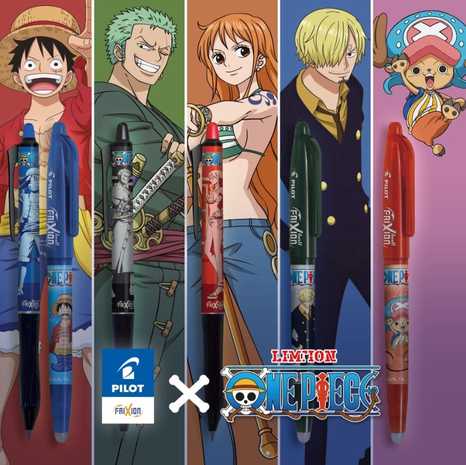 PILOT x One Piece – Koleksiyon kutusu 3 Frixion Ball + 3 FriXion