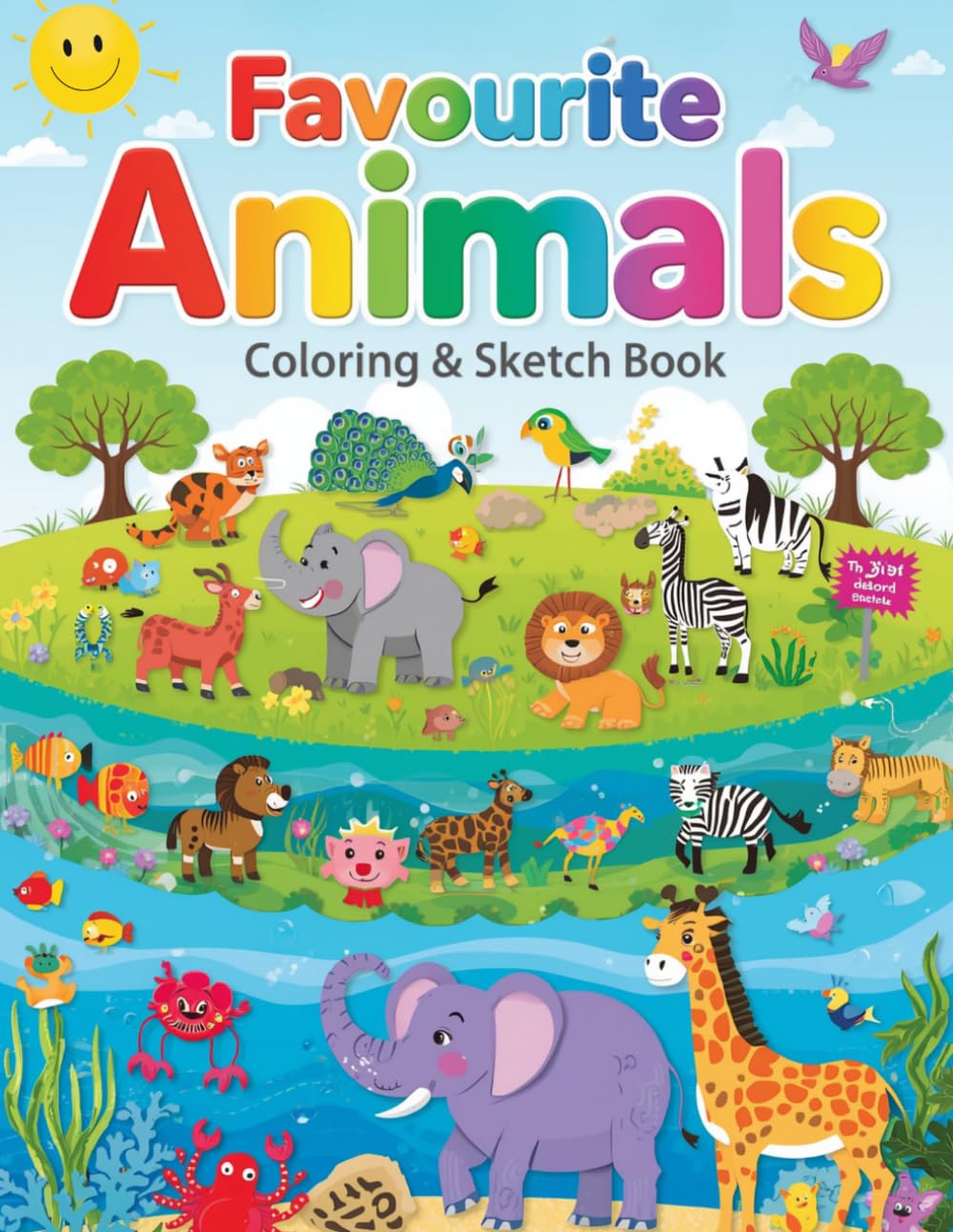 Animal Coloring Book with Color Guides for Kids Ages 4–8: Favorite Animals Coloring and Drawing Book with Reference Pictures and Bonus Sketch Pages, ... | Includes Sketch Pages for Drawing Practice