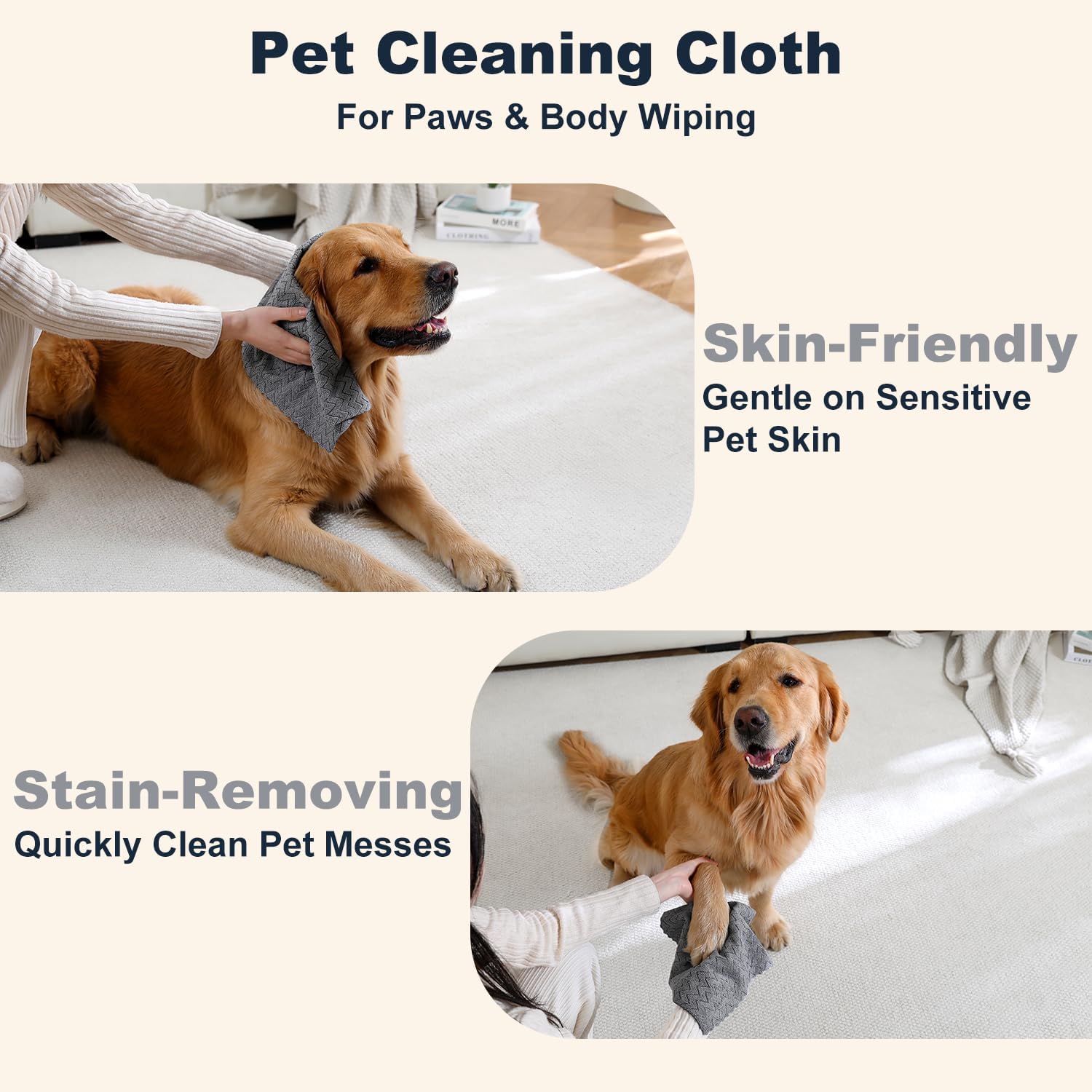 80 Pack Microfiber Cleaning Cloth Roll Reusable Paper Towels 12"x12" Tear Away Cloth,Absorbent Dish Rags for House Kitchen,Wash Cloths,Lint Free Rags for Window Cars Cleaning Supplies
