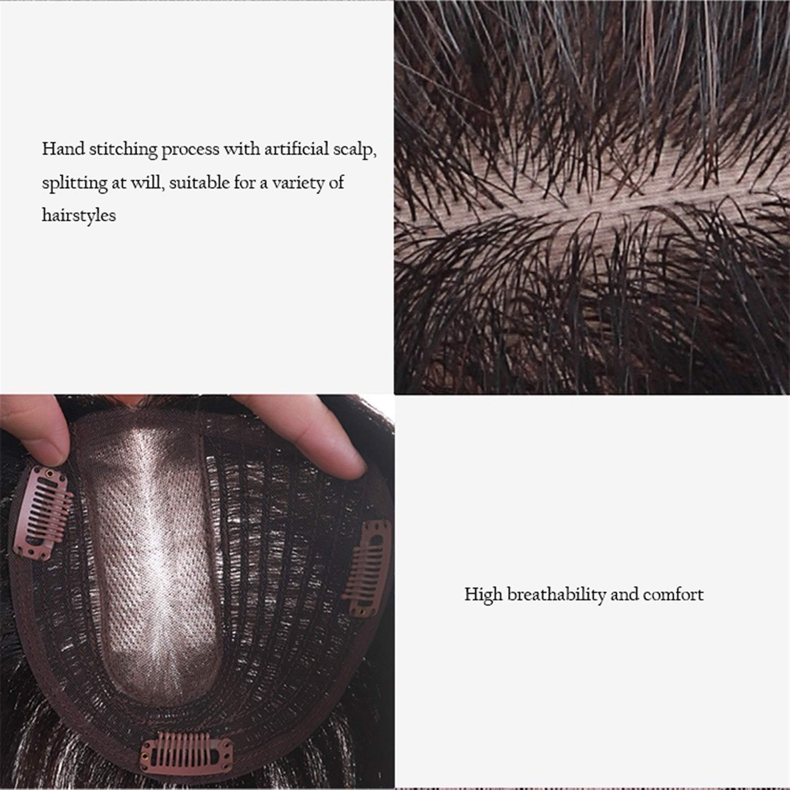Peluca corta 22 cm Pelo medio negro, pelucas Bob WIG STRET SYNTHEYIC PELO(B)