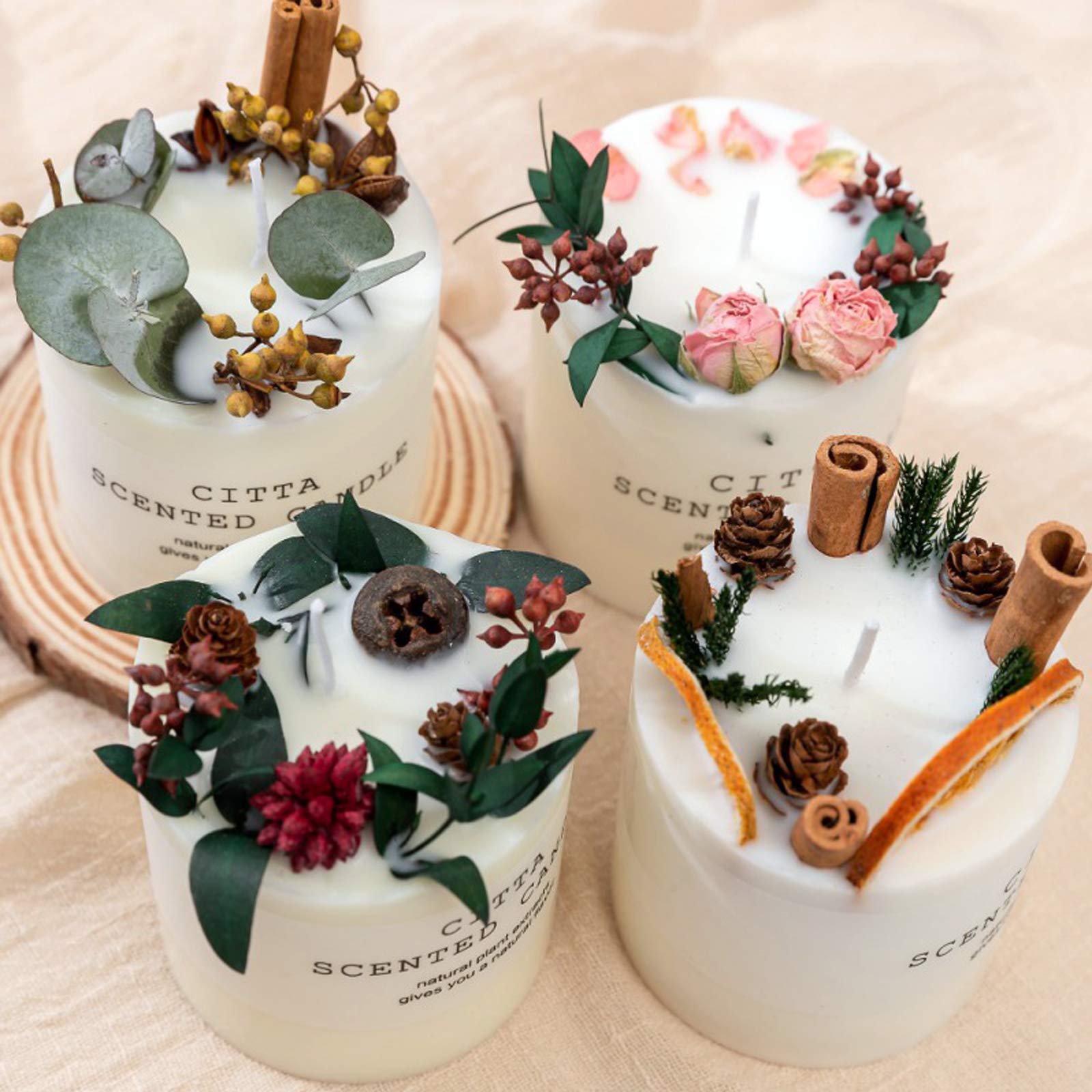 Set Regalo Candele Profumate, Candela Aromaterapia di Soia Naturale Altamente Profumate con Confezione Regalo, Regali Perfetti per Donne, San Valentino, Anniversario, Festa della Mamma, Compleanno