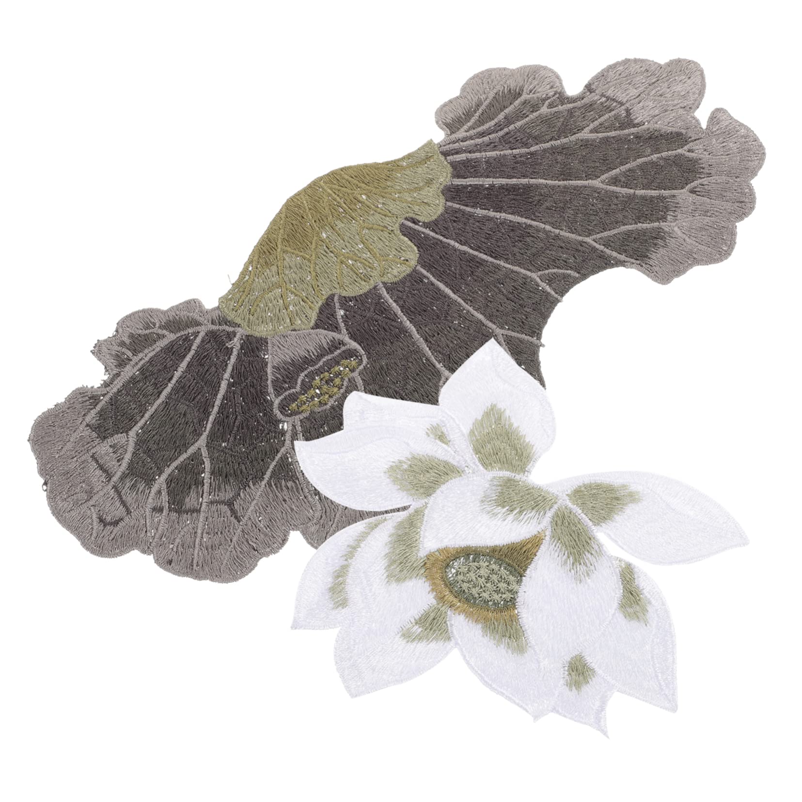 SOIMISS 10piezas Parche De Flor Termoadhesivo Bordado Apliques De Flor De Melocotón Para Decorar Chaquetas Ropa y Accesorios