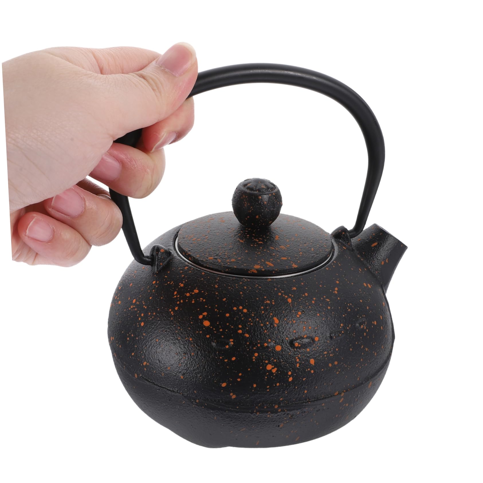 OUNONA Gusseisen Japanische mit Kapazität für Grünen Tee Kräutertee und Blumentees Komfortabler Griff Täglichen Gebrauch