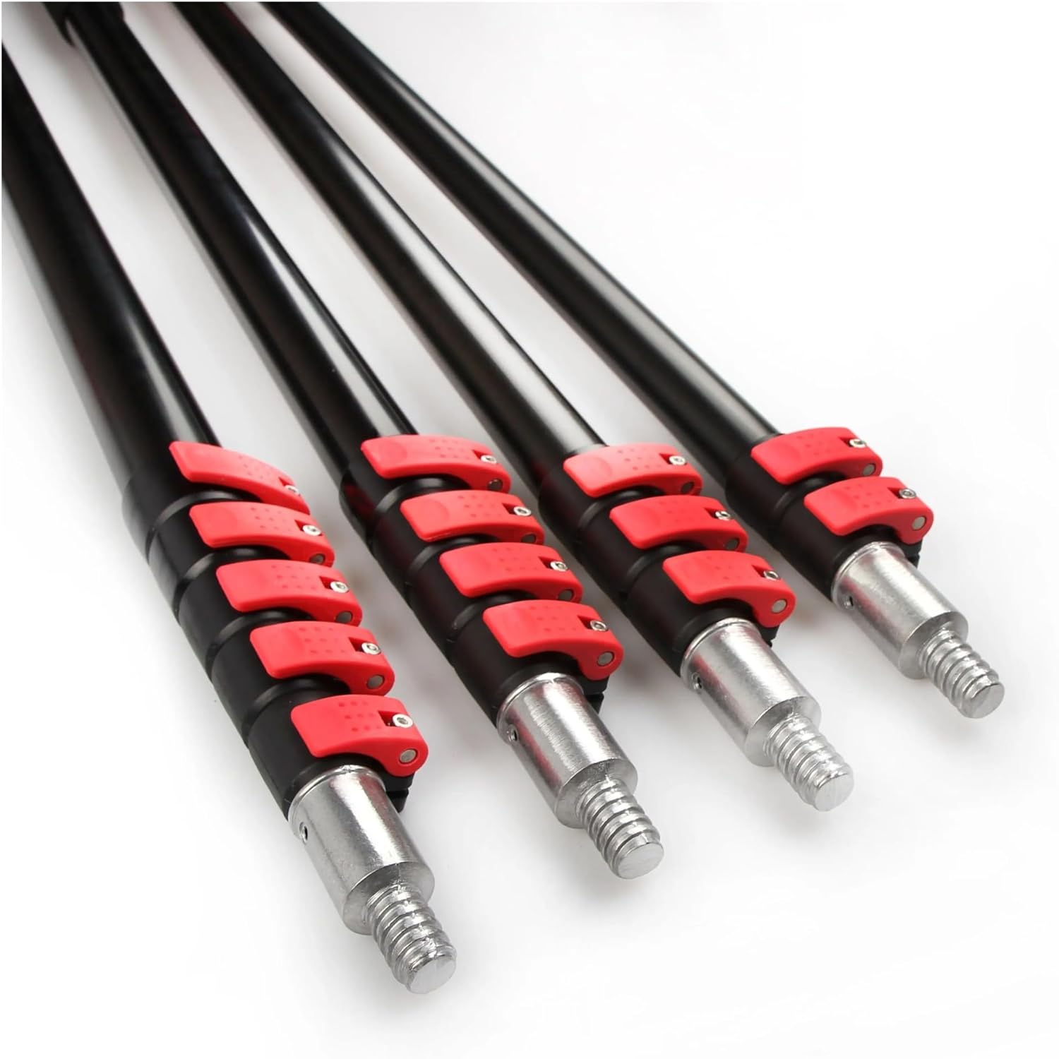30ft Aluminum Telescopic Pole For Window Cleaner 9m Retractable Poles With Flip Cam Lock