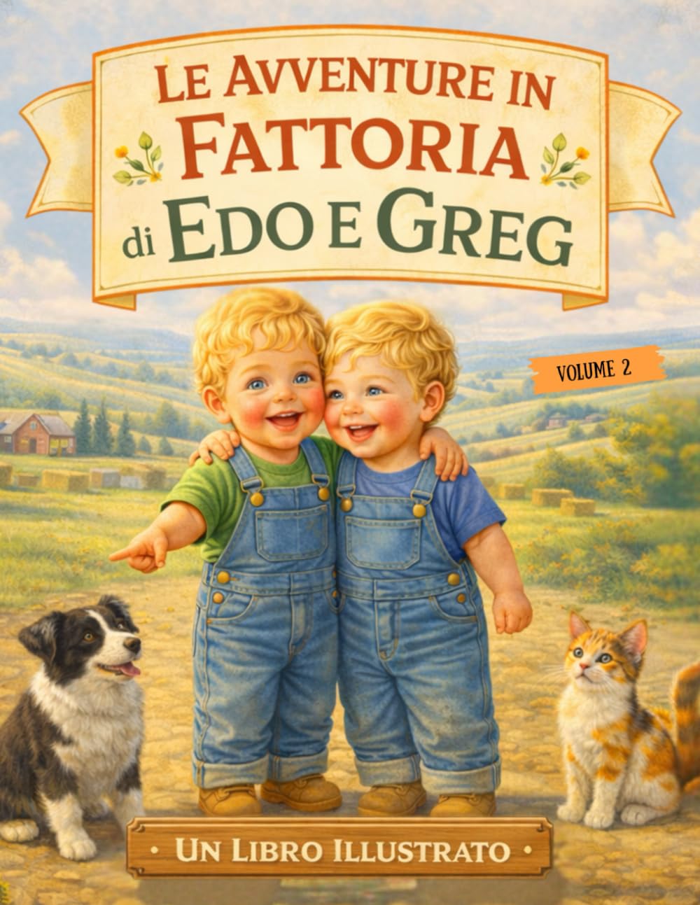 Le Avventure in Fattoria di Edo e Greg: Un libro illustrato per bambini sulla fattoria, tra animali, amicizia, famiglia, natura e piccoli grandi valori educativi