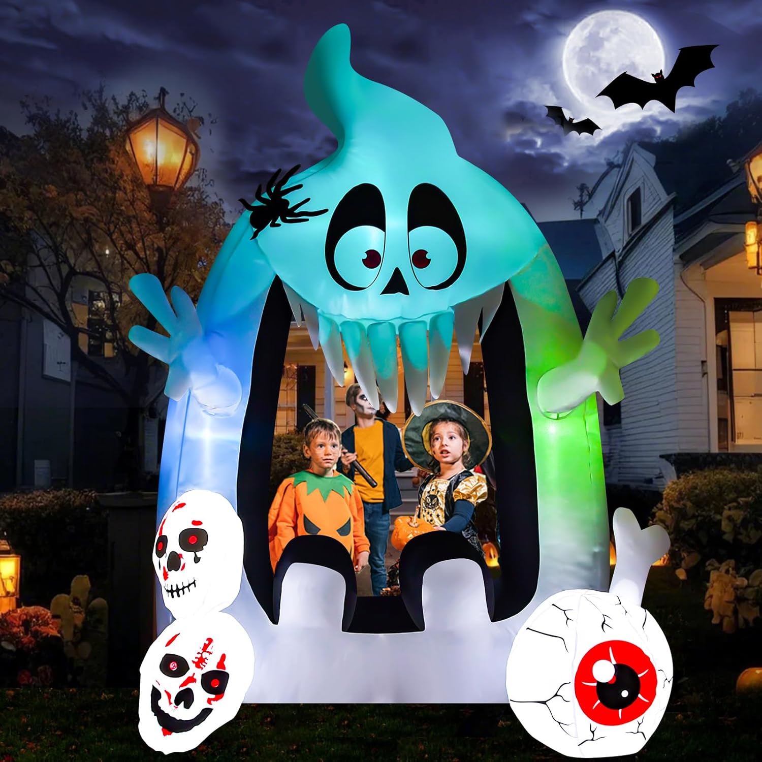 Amazon.com: 6 FT Halloween Inflatables Outdoor Yard Decorations, Spooky ...