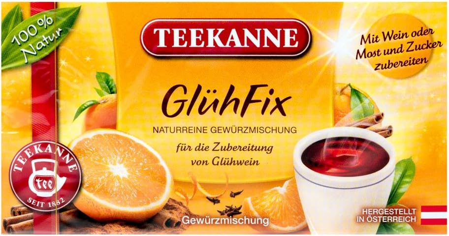 GlรผhFix - Mixed Spices for Mulled Wine (20 Teebags)