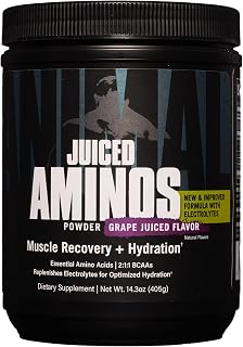Animal Juiced Amino Acids - BCAA/EAA Matrix Plus Hydration with Electrolytes and Sea Salt Anytime Recovery and Improved Performance - 30 Servings