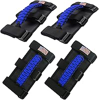 Vista 7 de para Accesorios Jeep Wrangler Asas de Agarre de Barra Enrollable de Agarre y Empuñadura con Borde Compatible con Jeep Wrangler YJ TJ JK JKU JL JLU