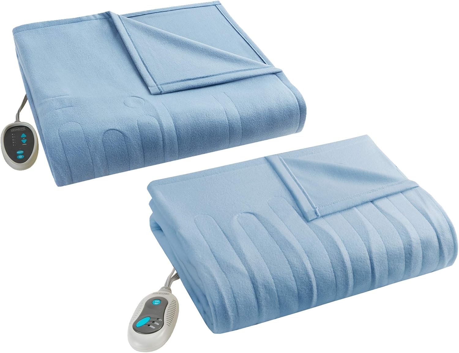 Beautyrest Fleece 2 Piece Electric Blanket Combo Ultra Warm and Soft Heated Throws