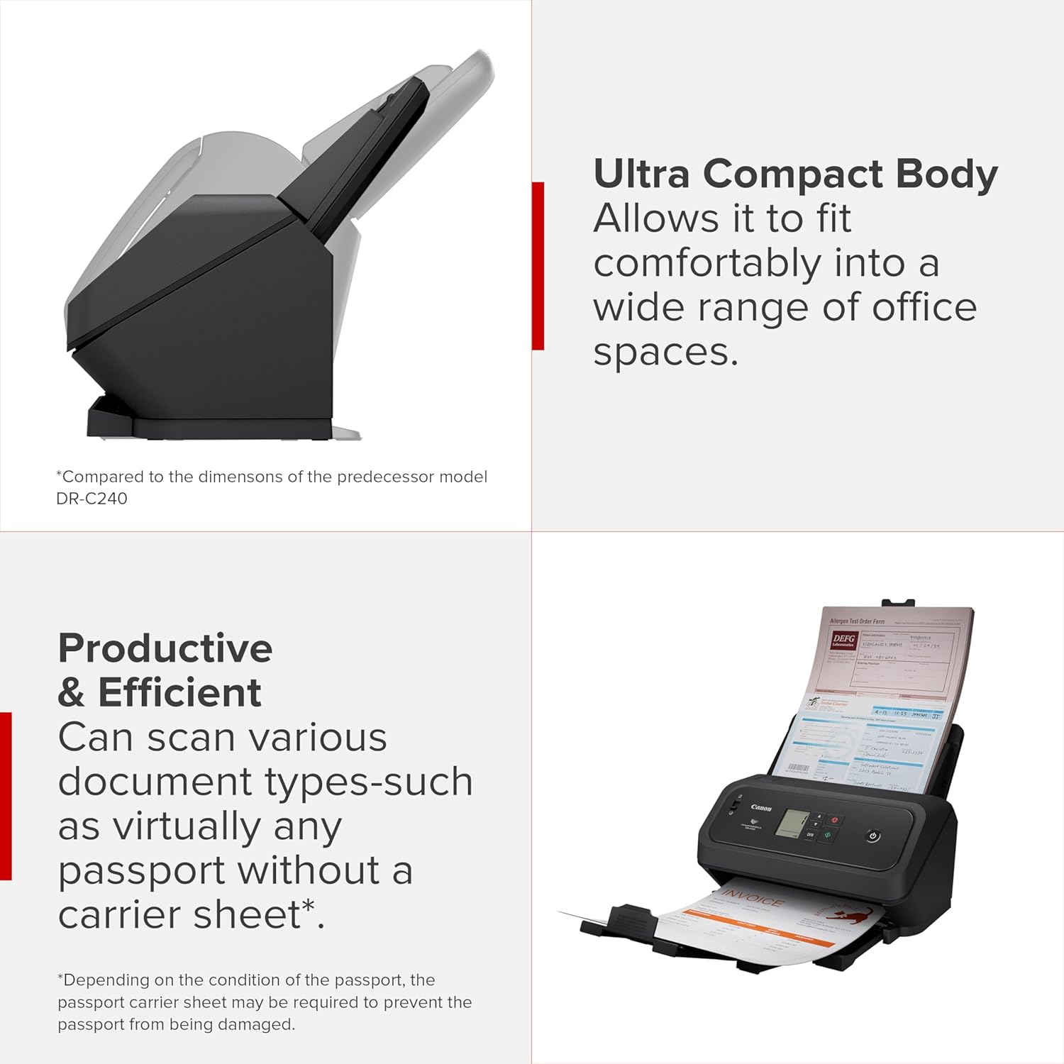 Canon imageFORMULA DR-C350 Office Document Scanner