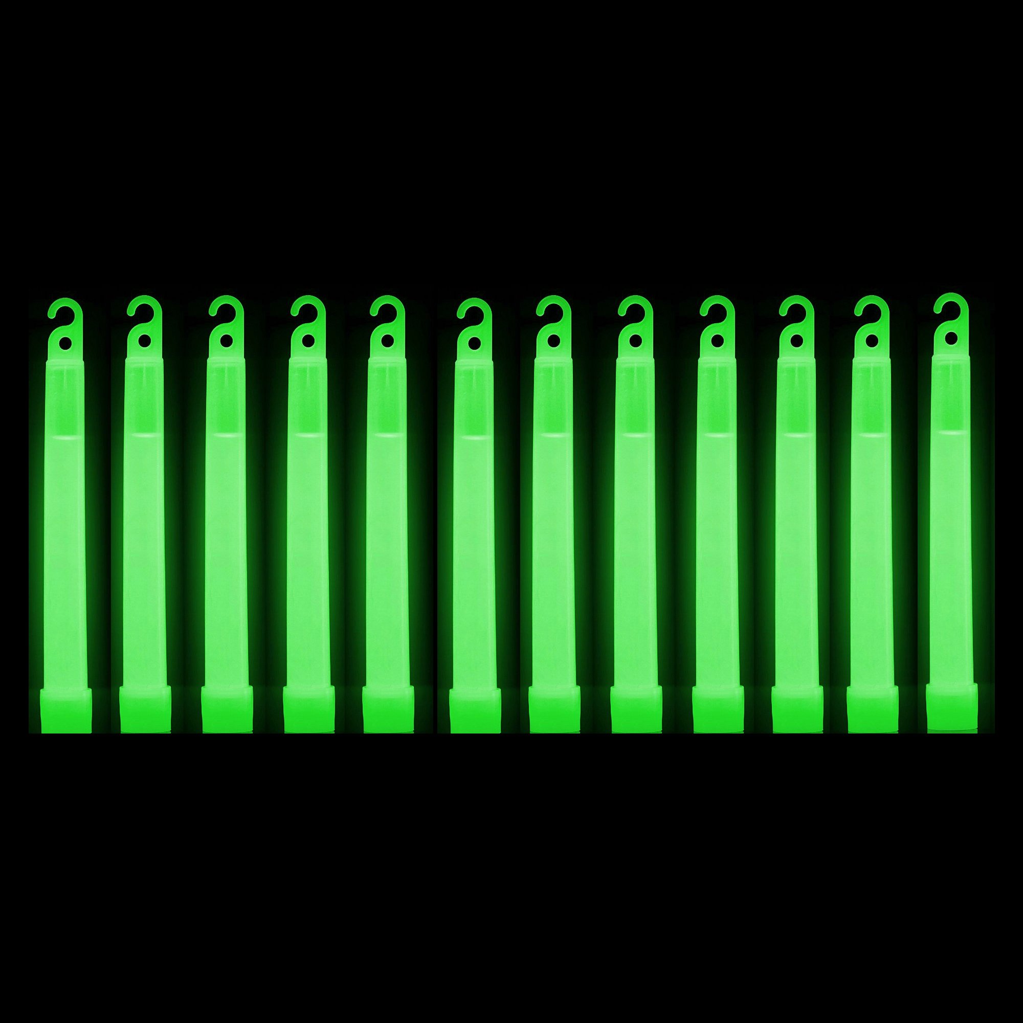 Emergency Glow Sticks with 12 Hours Duration, Individually Wrapped Industrial Grade Glowsticks for Survival Gear, Camping Lights, Power Outages and Military Use