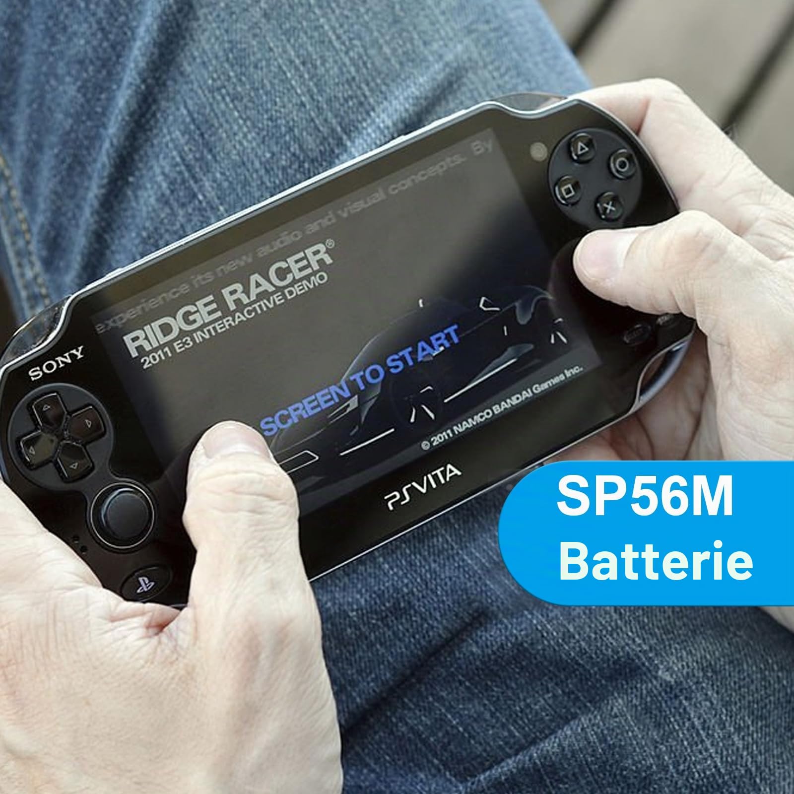 SP65M Batterie haute capacité pour Sony PlayStation Vita (PCH-1000 Series), 3000 mAh, avec kit d'outils pour les modèles : PCH-1001, PCH-1003, PCH-1101, PCH-1103, non compatible avec la série