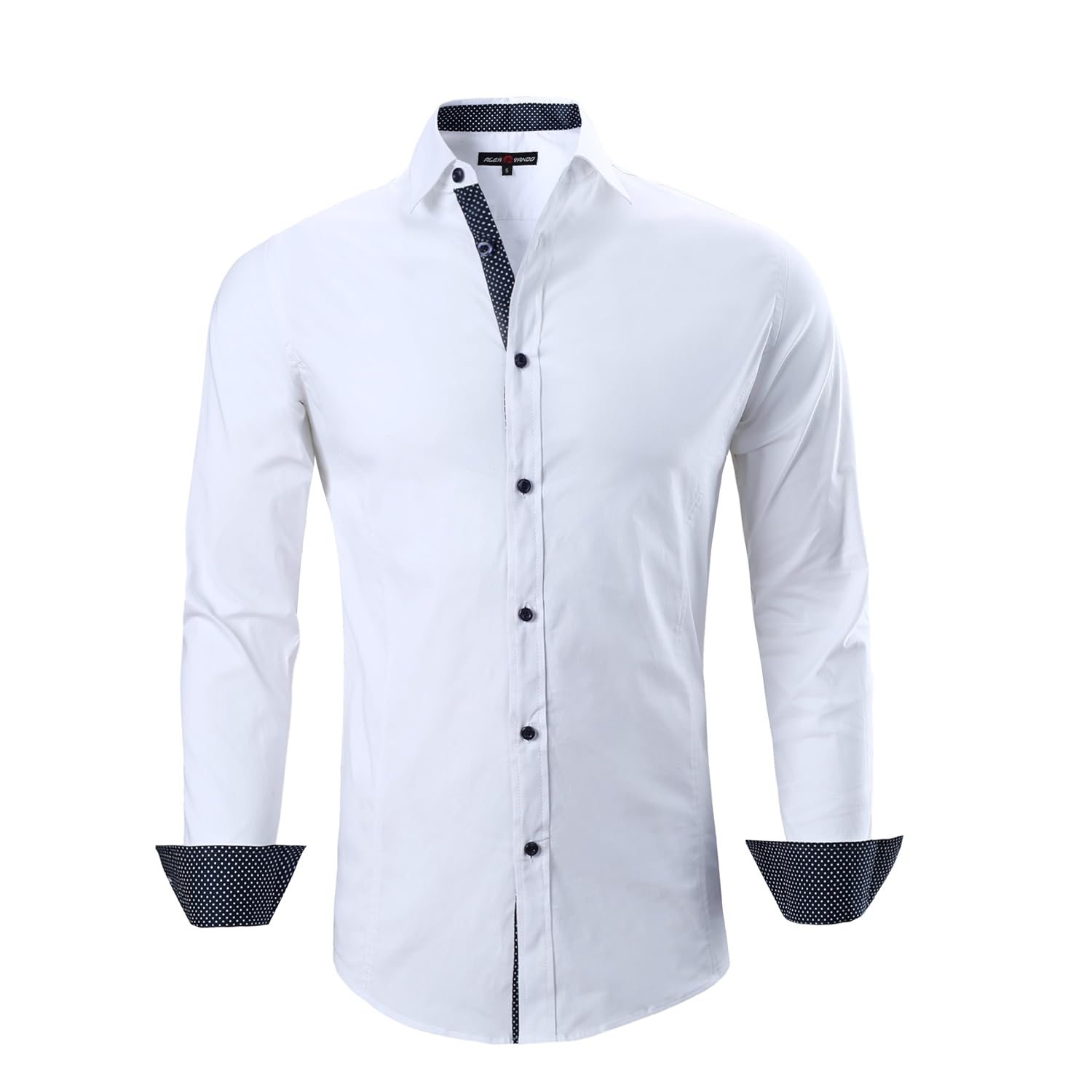 Alex Vando Mens Dress Shirts Regular Fit Long Sleeve Stretch Business Dress Shirts for Men