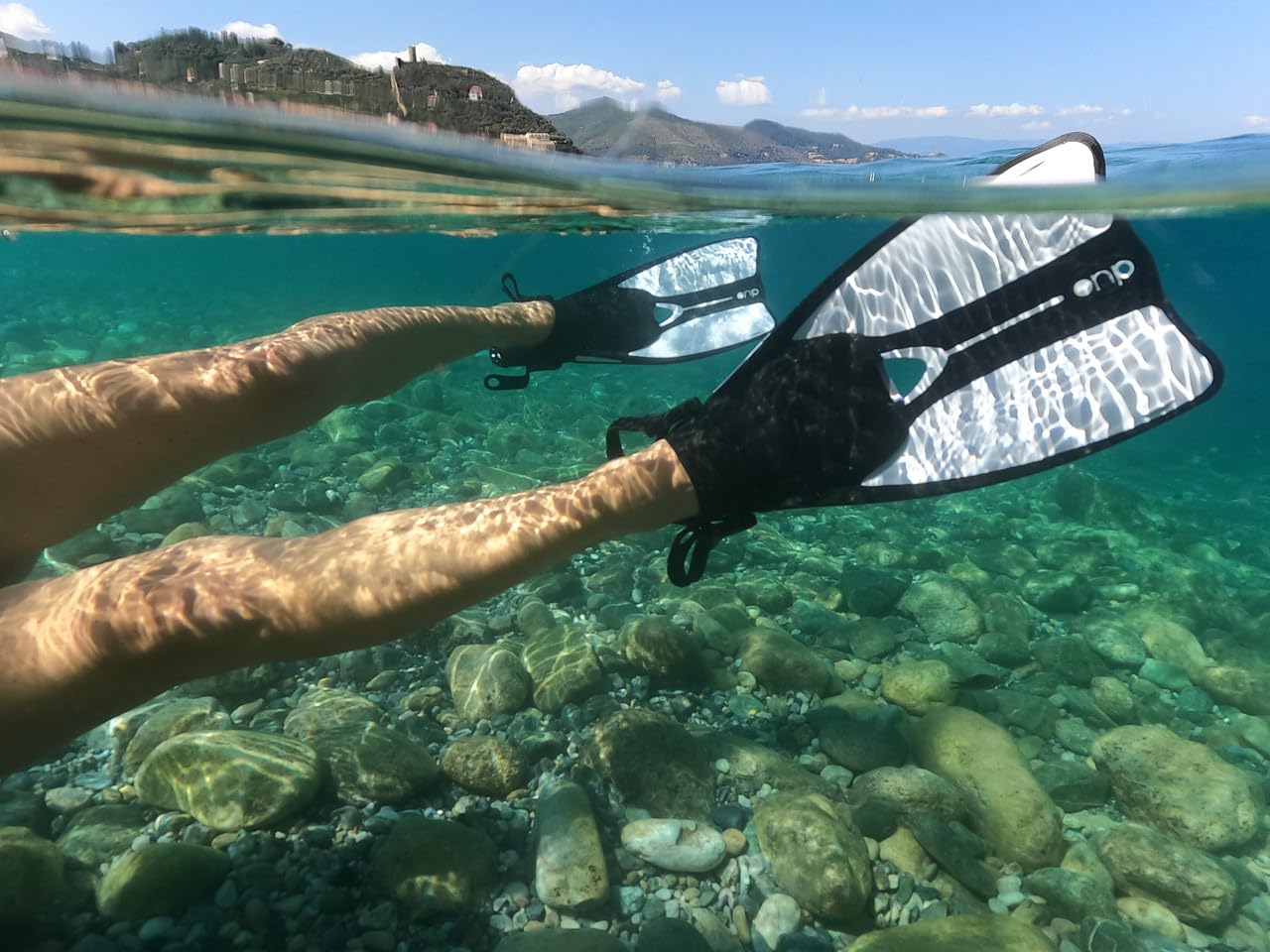OCEAN REEF - Aria Classic Full Face Snorkeling Mask & Duo II Viaggio pinne