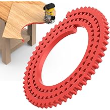 78" Flexible Router Template for Woodworking Router Precision Positioning | Flexible Curve Template Made of Durable Acrylic,Fits Bosch DeWalt Makita Router,for DIY Cabinet Table Edge Router JigRed