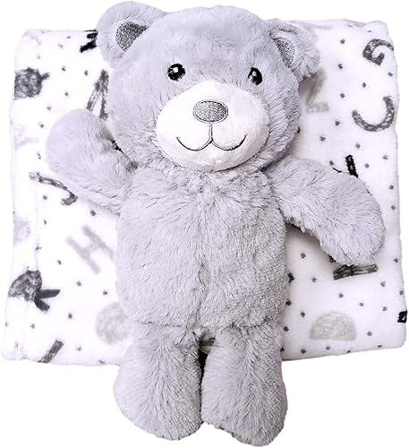 Miniatura 6 de SONA G DESIGNS Conjunto de bebé personalizado con un animal de peluche de 9.5 pulgadas con una manta de bebé de 28 x 35 pulgadas a juego (juego de