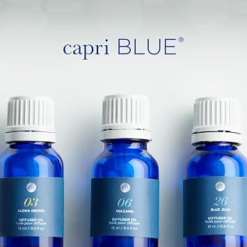 Capri Blue Diffuser Oil Refill - Premium Fragrance Oil - Use with Electric or Ultrasonic Diffusers for Home - Long Lasting Floral Scent (Aloha Orchid, 0.5 fl oz)