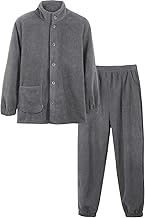 Bellilove Men's Women's Pajamas, Loungewear, Fleece Lined, Turtleneck, Autumn and Winter, Blanket, Top and Bottom Set, Unisex, Warm, Loungewear