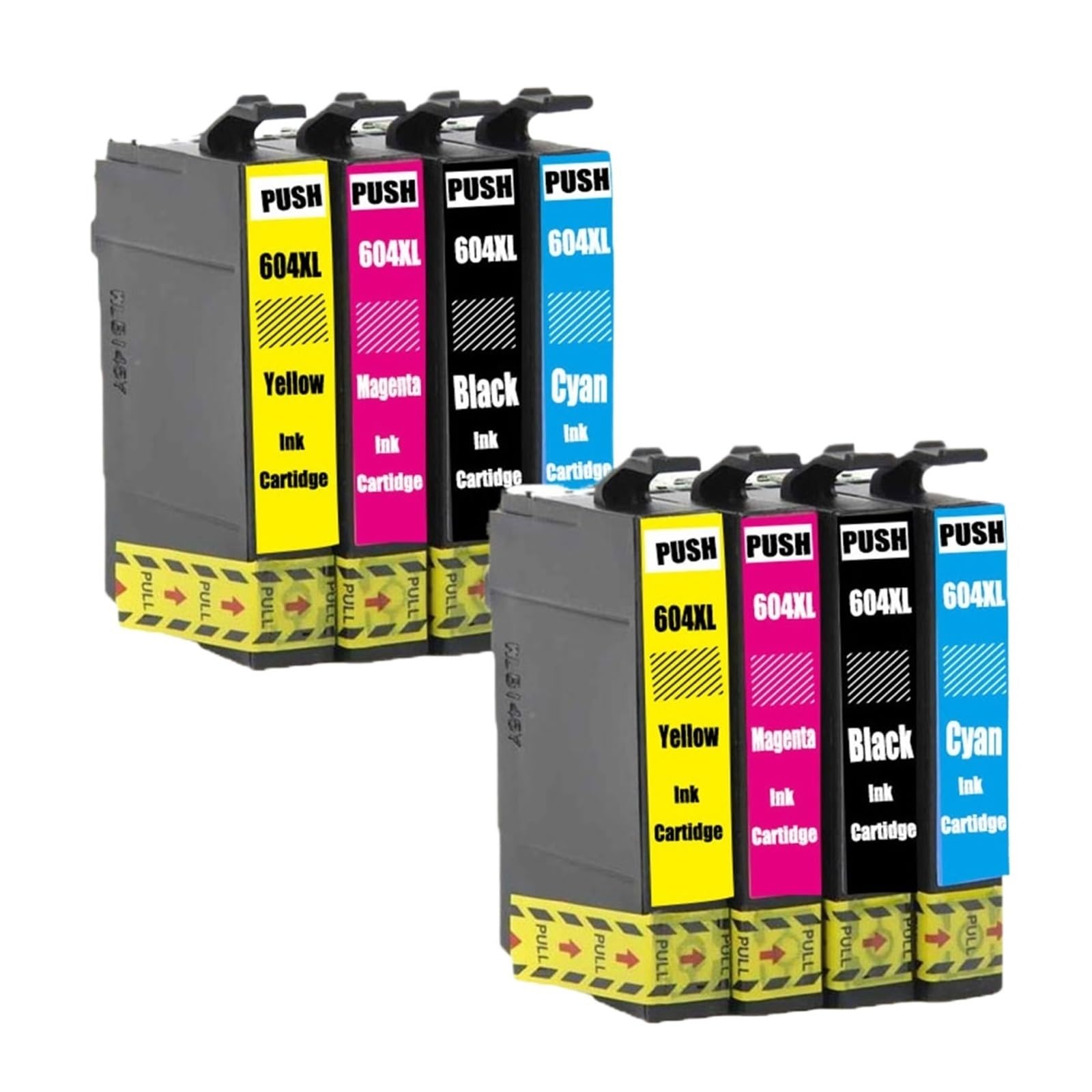Cartucce d'inchiostro 604XL, compatibile con Epson, XP-2200 XP-3200 | Per XP-4200 XP-2205 XP-3205 XP-4205 WF-2910DWF WF-2950, T604 T604xl, nero ciano magenta giallo(8PCS-2Set)