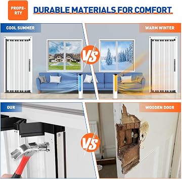 MAGZO Indoor Custom Aluminum Retractable Sliding Folding Door for Kitchen, Heavy Duty & Scratch-Resistant, Easy Assembly, Multiple Color Options