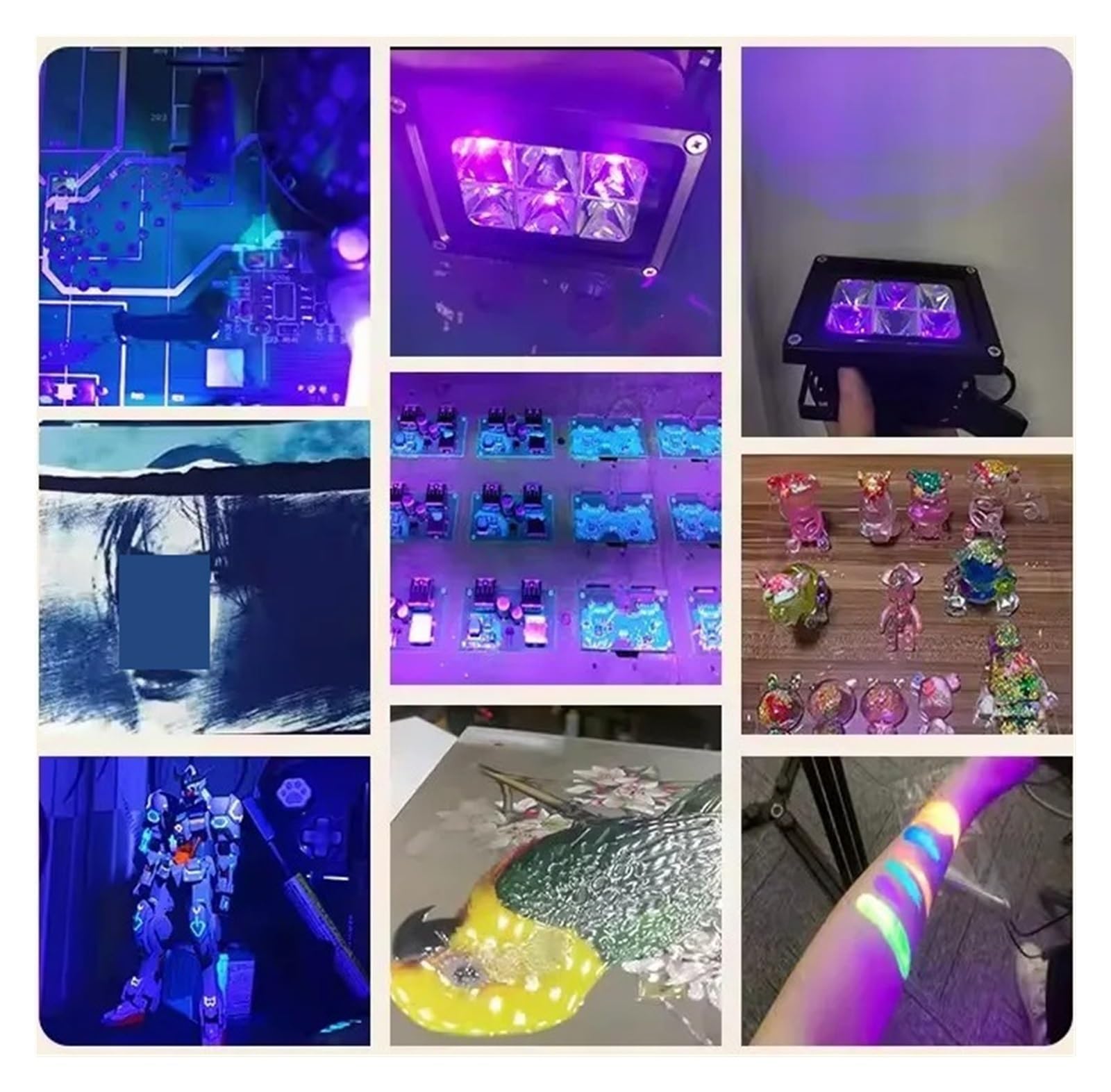 300 W 395 nm 405 365 UV Żywica Utwardzanie Światło Bezcieniowe Klej Światłoczuła Wykrywanie Wad Lampa Ultrafioletowa Wiele scenariuszy zastosowań(395nm)