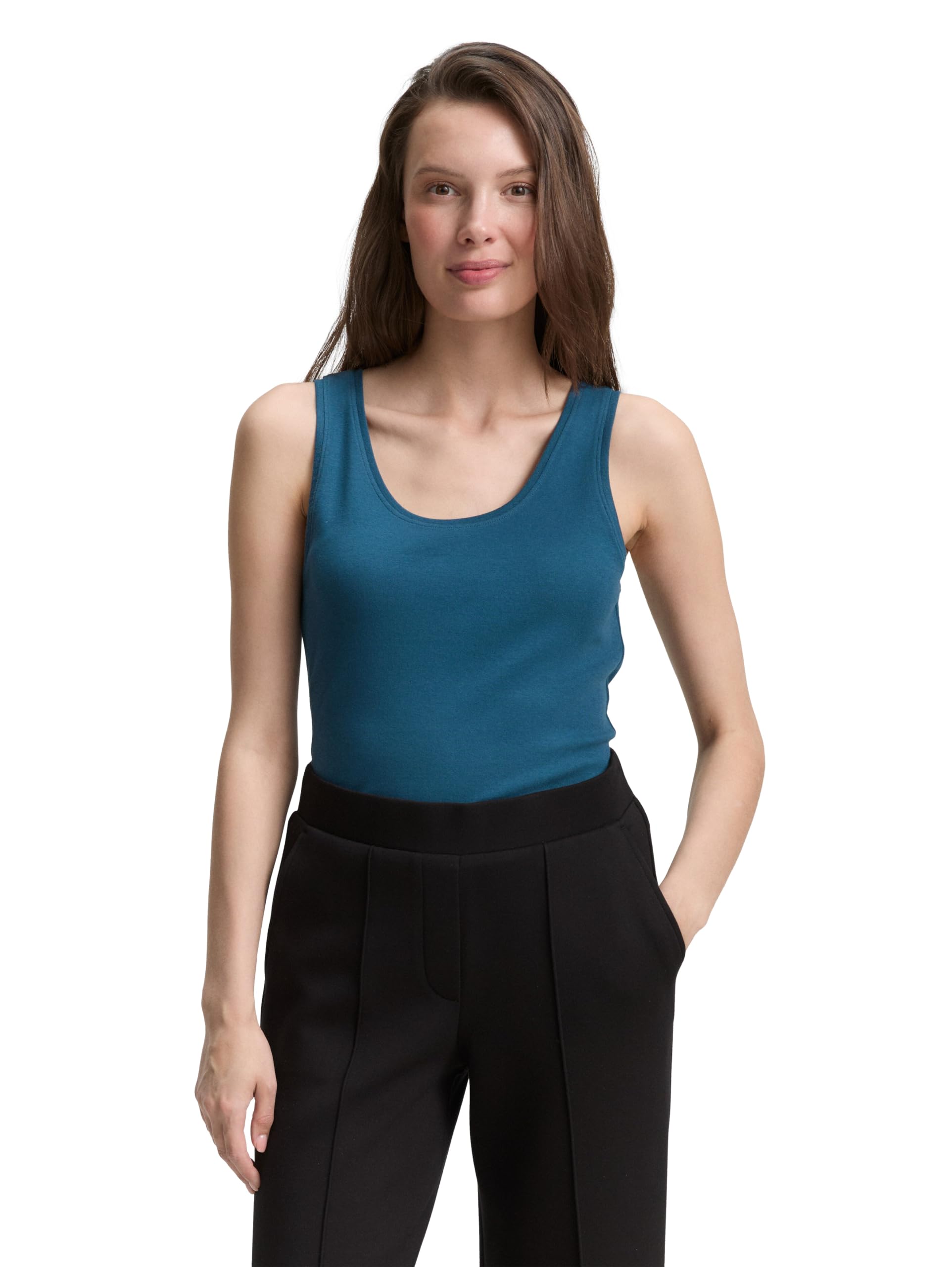 Tom Tailor Women's 13183 - Dark Petrol Top, 3XL