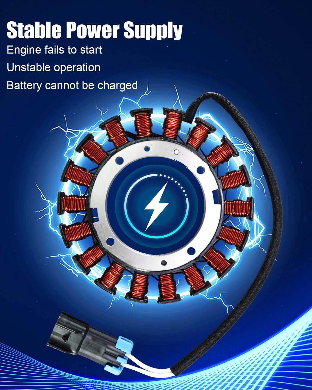 59031-2132 Stator Magneto Coil Fits for Kawasaki Mule 600 610 SX KAF400 2005-2023 Replace 59031-7016