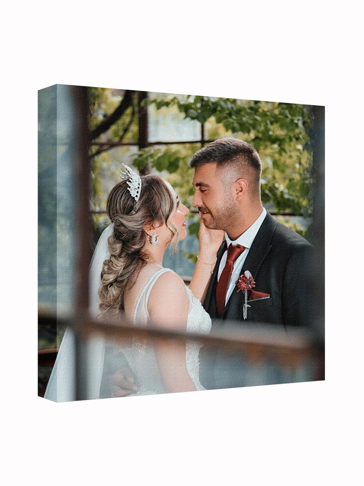 PiercingJak Personalised Canvas Prints Custom Framed With Your Photos Personalised Picture To Canvas Wall Art for Wall Decor for Family Lover Valentines Day Birthday