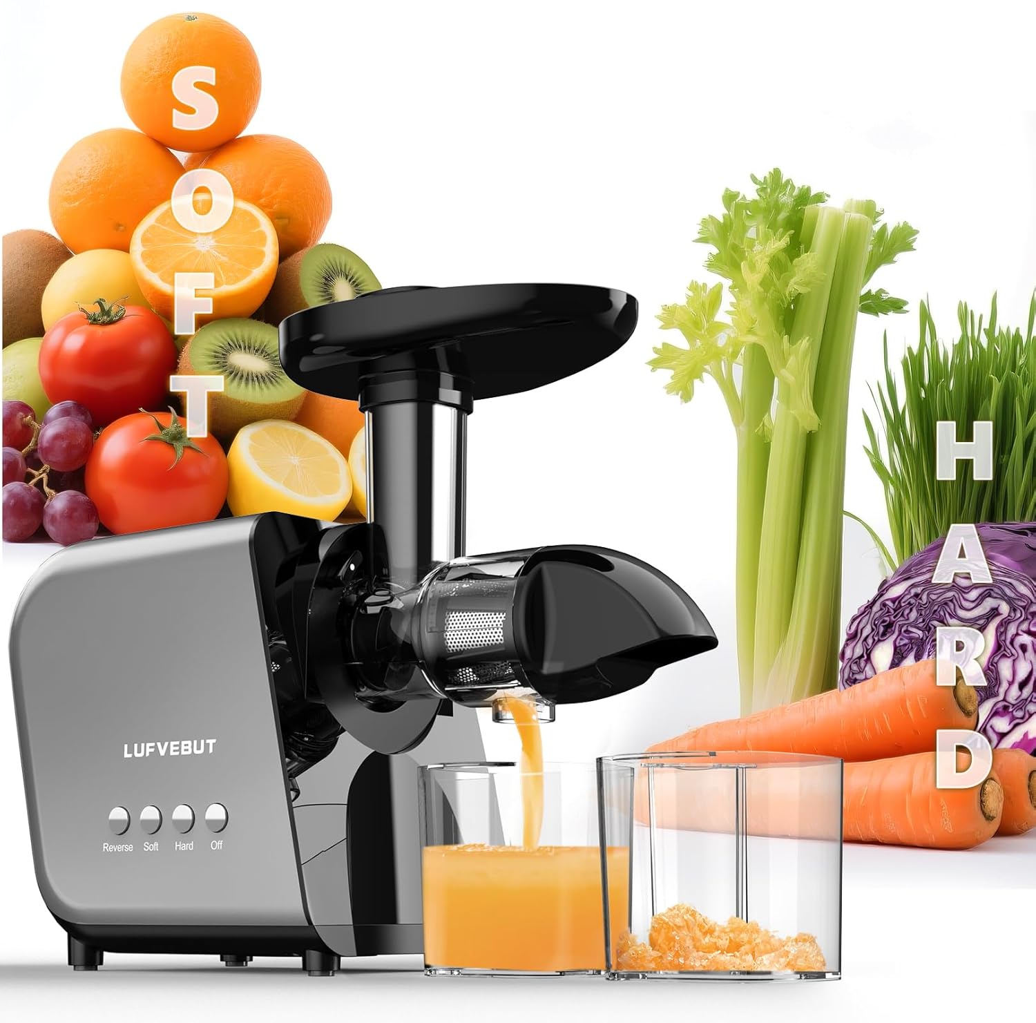 LUFVEBUT Masticating Juicer