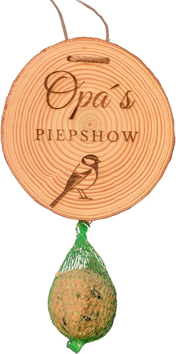 Vogelfutterhaus 'Omas Piepshow' - Holz Futterspender Für Garten & Balkon