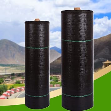 Weed Barrier Landscape Fabric,Woven Weed Control Fabric Geotextile Fabric for Underlayment Garden Lawn Fabric,Weed Block Control Gardening Mat Fabrics Ground Cover Size 1.5x200m/5x656ft