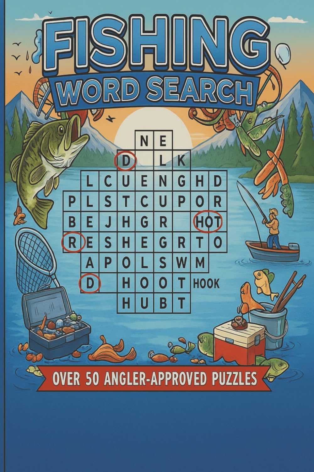 Fishing Word Search: Word Searches with Easy to Read Print about Fishing, Angling, Fish Species, and More | 6x9 inches, 110 pages | 50+ Puzzles… Gift for Vacations, Holidays and Free Times