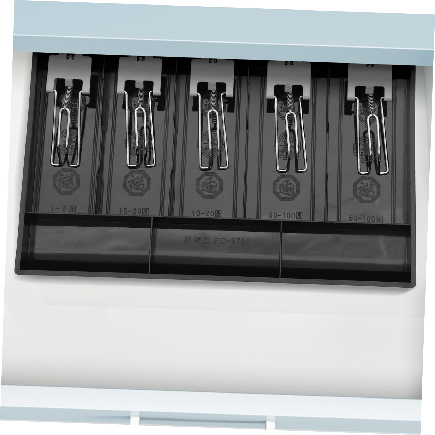 NUOBESTY Bandeja Portamonedas Para Cajón De Caja Registradora Resistente y Ligera Compatible Dinero